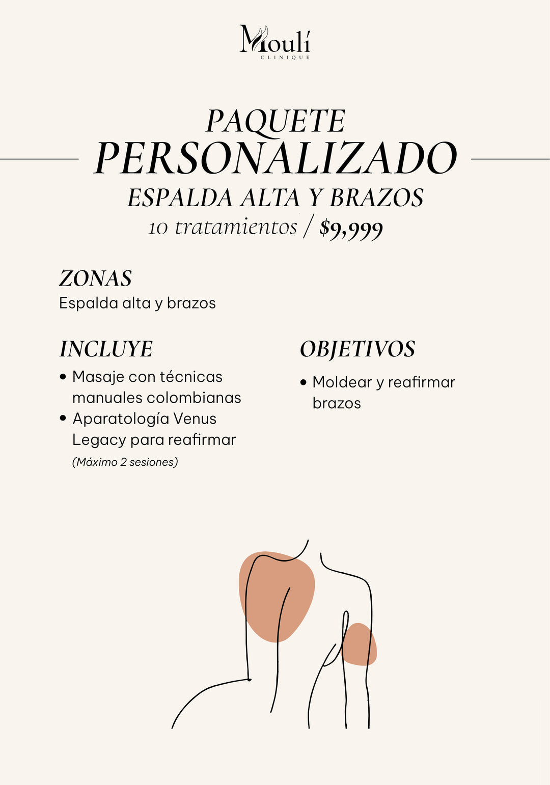 Paquete Personalizado de Espalda y Brazos